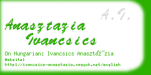 anasztazia ivancsics business card